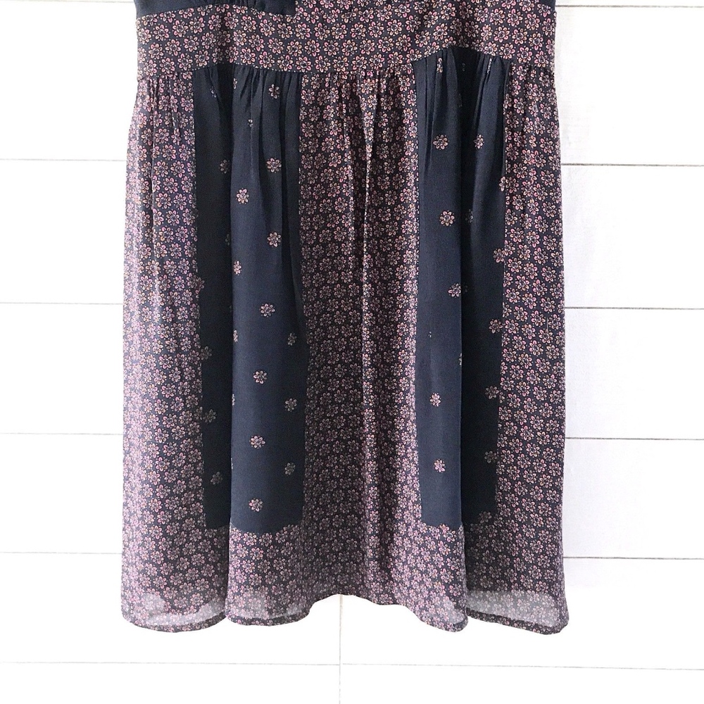 French Connection Blue Woodstock Georgette Dress - Picture 4 of 8
